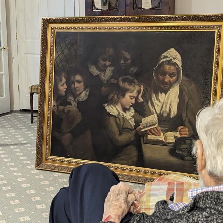 A British painting stolen by mobsters is returned to the owner's son - 54 years later